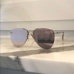 LE SPECS pink reflective aviator